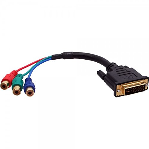 InLine 17900E DVI-I Kabel (24 Plus 5 Stecker, 3x Cinch RGB, 15 cm)