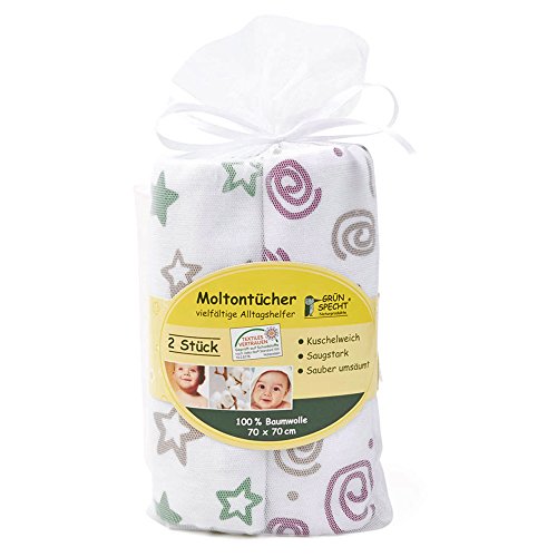 Grünspecht Moltontücher 2er-Pack - 3