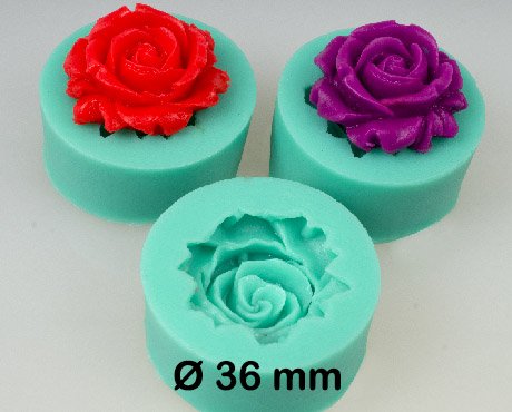 3 tlg. SET SILIKONFORM ROSEN Form Ausstecher Fondant MARZIPAN TORTENDEKO BACKEN - 2