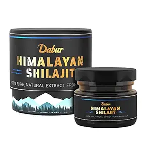 Dabur 100% Pure Himalayan Shilajit Resin 15g | Boosts Stamina and Energy| Immunity Booster