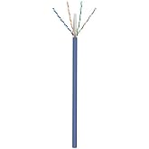 CAT 6A installation cable 4x2xAWG 23/1 U/UTP starr, ungeschirmt, LS0H 50 m BLAU
