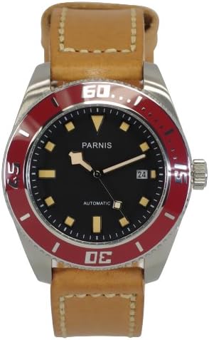 Liv Morris Parnis Miyota 3201 0732066353836 – Watch For Men, Brown Leather Strap