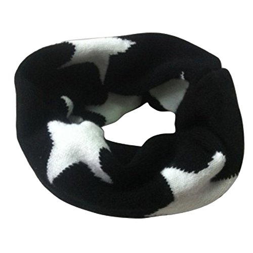 iikids®Unisex Girls/Boys Collar Scarf Loops Babies Soft Neckerchief Kids Winter Neck Warmers Stars Width 20cm