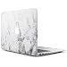 Produktbild iDOO MacBook Schutzhülle / Hard Case Cover Laptop Hülle [Für MacBook Air 13 Zoll: A1369/A1466] - matt, weißer Marmor