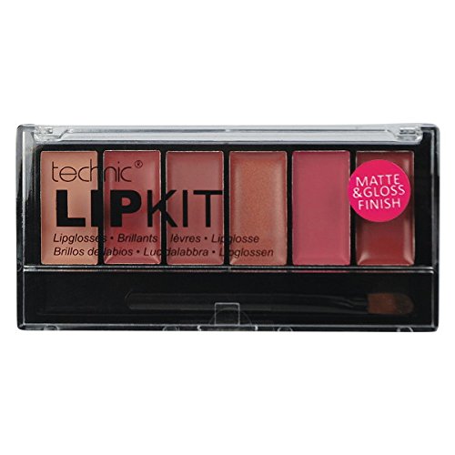 Technic 6 Colour Matte & Gloss Lipgloss Lip Kit Palette- Show Me Honey