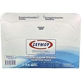 Ceymop Professional Klozet Kapak &Ouml;rt&uuml;s&uuml;, Tek Kullanımlık, 250 Adet