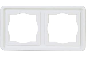 Kopp Standard Flush-Mounted Wet Room 2-Way Cover Frame for Vertical and Horizontal Installation UP FR IP44 Arctic White 302402074