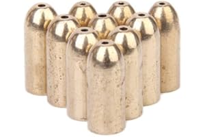 MNIXY Juego de 10 plomos para Pesca, diseño con Forma de Bala