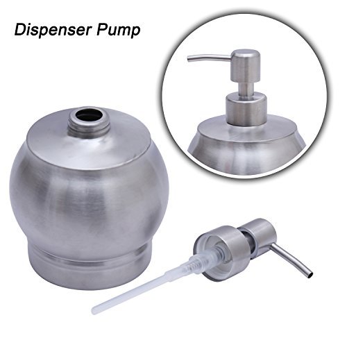 Kurelle Schaumseifenspender Lotion Seifenpumpe und Edelstahl Seifenspender/Flüssigseifen Schaumpumpe wieder befüllbar für jedes Badezimmer – Silber Rose goldener Schaumseifenspender Pumpenseifenspender für die Küchenspüle, Desinfektionsmittel - 3