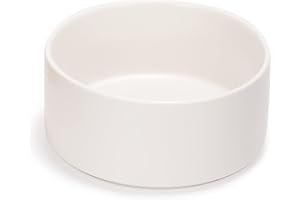 SPUNKYJUNKY Gamelle en céramique pour Chien Gamelle pour Chat et Chat (1800ml, Blanc)