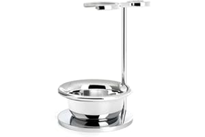 M MÜHLE MÜHLE Chrome Shaving Set Stand for VIVO and RYTMO Series Brushes & Razors with Bowl