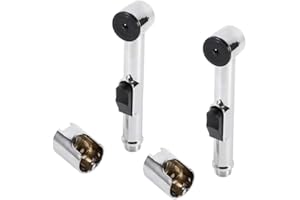 Oriental riverkit Hand Held Bidet Sprayer Diaper Sprayer Toilet Douche Spray Head Stainless Steel Bidet Tap Spray Faucet for Toilets Bathroom Hygiene Accessories (2pcs)