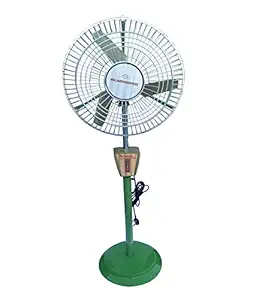 Almonard 100W & High Air Throw Height Adjustable Pedestal Fan (18-inch, Green)