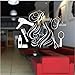 Produktbild Friseursalon Aufkleber Schönheitssalon Sex Mädchen Aufkleber Haarschnitt Poster Vinyl Wandkunst Aufkleber Dekor Fenster Dekoration Wandbild 58x78 cm
