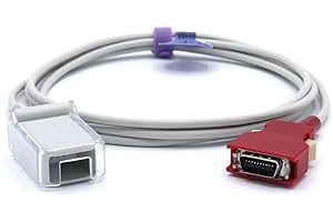 SINO-K MEDICAL Compatible for Masimo 2056 Red LNC-10 SpO2 Adapter Extension Cable 7.2 ft