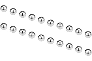 PATIKIL 1mm Precisione Sfere, Sfere Acciaio 1500pz Cuscinetto Sfere 304 Acciaio Inox G100 Sfere Metalliche Palline Magnetiche Bici