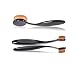 Kfnire 10pcs Mini Toothbrush Shaped Foundation Power Makeup Oval Cream Puff Brushes Set