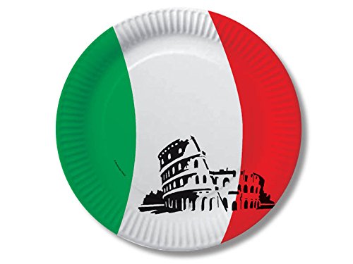 60-teiliges Party-Set Italien – Teller Becher Servietten für 20 Personen - 2