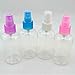 Frcolor 75ml Clear Spray Bottles Portable Refillable Durable Fine Mist Sprayer Bottles for Cleaning Products or Beauty Treatments (Random Color)