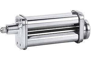 skrskr Pasta Maker Attachment Pasta Roller Cutter Parts Noodles Press Machine Compatible with KitchenAid Stand Mixers for Pasta Sheet