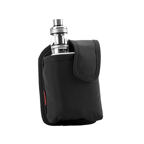 Funda para vaporizadores - Compatible con box mods mecánicos y tanques de tamaño mediano - Wick and Wire (Medio Negro)