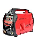 Spark - Poste à Souder à Inverseur à électrode, 160 Amp, avec masque de soudage et accessoires, 230 V, rouge - MMA-160