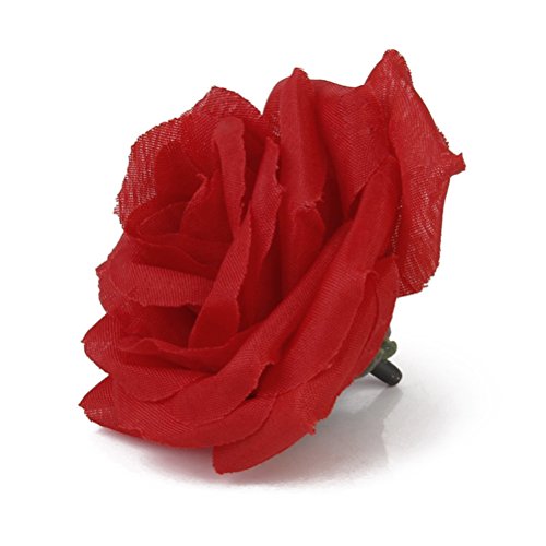 Winomo Rote Köpfe für künstliche Rose Knospen Blumen 20ST - 6