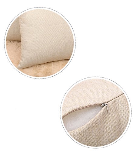 Cosanter Grün Pflanze Kissenbezug 18″x18″ Lendenkissen Bettkissen Pillowcase Hülle Haus Couch Stuhl Zimmer Auto Deko (2) - 6