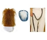 Faschingskostüm Eichhörnchen Schwanz Karneval Kostüm Eichhörnchen für Kinder Herren Männer Frauen Festtage Geschenk - 