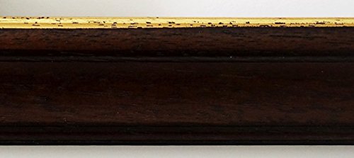 Spiegel Wandspiegel Badspiegel Flurspiegel Garderobenspiegel – Über 200 Größen – Genua Braun Gold 4,3 – Außenmaß des Spiegels 70 x 140 – Wunschmaße auf Anfrage – Antik, Barock - 2