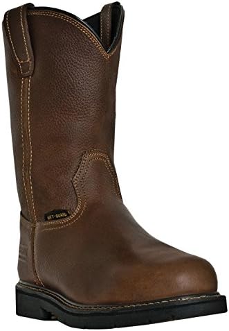 Mcrae Industrial Men's Pull-On Internal Met Guard Work Boot Steel Toe Brown 6.5 D(M) US