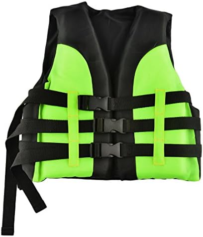 Children and Adult Life Jacket Watersports Aid Buoyancy Swim Vest Surfing Swimming Training (Kid Version-Green, 2-4 years)