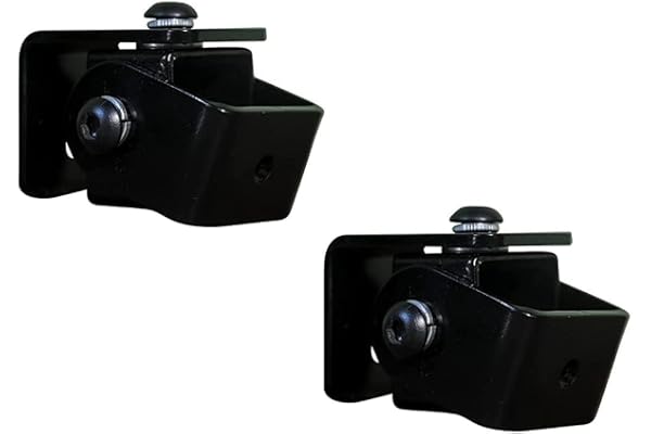 SM Proplus - Speaker Wall Mount - Bracket 2 Nos for M4 / M5 / 1/4'' x 20UNC Thread Hole/Keyhole Speakers - with Flexible Positioning Angle (Pack of 2)