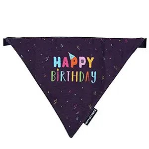 Mutt of Course Happy Birthday Dog Bandana (Small)