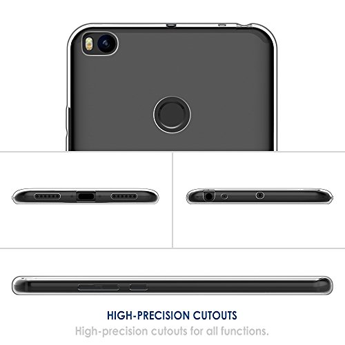 Simpeak Funda Xiaomi Mi MAX 2  Fundas Transparente Xiaomi Mi MAX 2 Carcasa Xiaomi Mi MAX 2 Funda  6 44 Pulgadas  Silicona TPU Case  Cover Xiaomi Mi MAX 2
