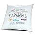 Produktbild Kopfkissen mit Namen Karanfil - Motiv Positive Eigenschaften, 40 cm, 100% Baumwolle, Kuschelkissen, Liebeskissen, Namenskissen, Geschenkidee, Deko