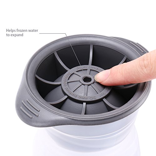 Belmalia 2x Mega Eiskugelform Silikon Eiskugel Eiswürfel XXL Set 6 cm Schwarz - 4
