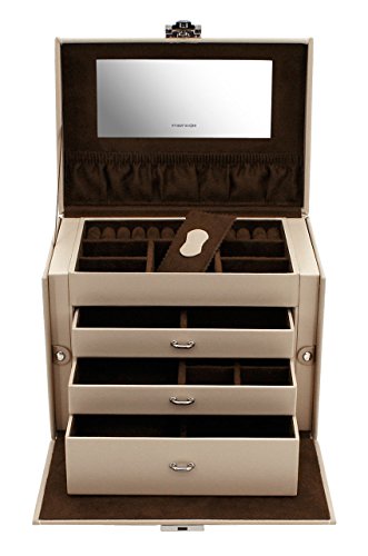 Friedrich|23 Damen-Schmuckkasten Cordoba Leder beige – 26391-8 - 2