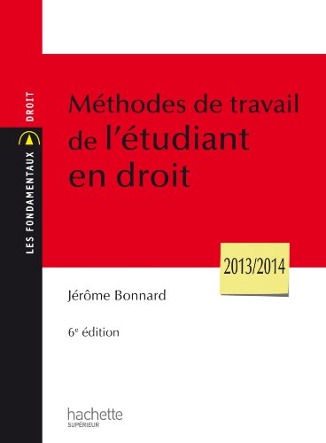 Télécharger Méthodes de travail de l'étudiant en droit Gratuit