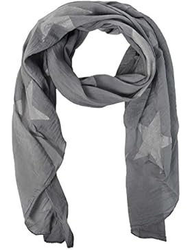 Seiden-Tuch für Damen mit Glitzer-Stern von Zwillingsherz / Elegantes Accessoire / Punkte / Seiden-Schal / Halstuch...