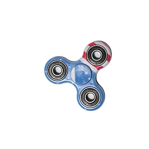 Digital Tec Fidget Finger Spinner Hand Toy Finger EDC Pocket Desk Focus ADHD (usa-flag)