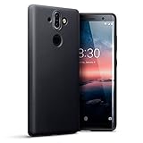 Nokia 8 Sirocco Custodia, Terrapin TPU Gel Custodia per Nokia 8 Sirocco Cover, Colore: Opaco Nero