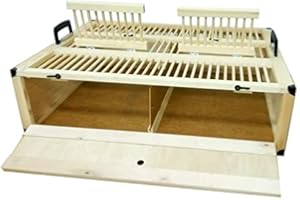 AGROHIT Transportkorb Transportkiste für Tauben mit zwei Abteile 80x40cm/80x60cm (80/60cm)