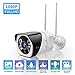 Price comparison product image WIFI Security Camera 1080P Wireless IP Surveillance Cloud Outdoor IP67 Waterproof Camera,Color Night Vision,Hand-Free Two-Way Audio, Motion Detection,Remote Monitor Work with Alexa