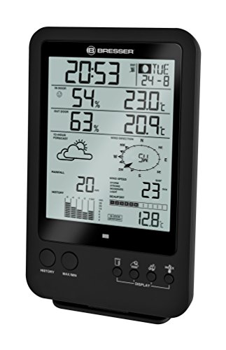 Bresser Wetterstation Wetter Center 5 – in – 1, schwarz - 2