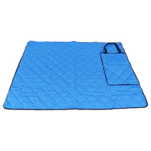 Roebury Outdoor Picknickdecke für die Ganze Familie 140 x 180 cm – Wärmeisoliert & Wasserdicht mit Tragegriff. Campingdecke Stranddecke Reisedecke für Jeden Untergrund - 4