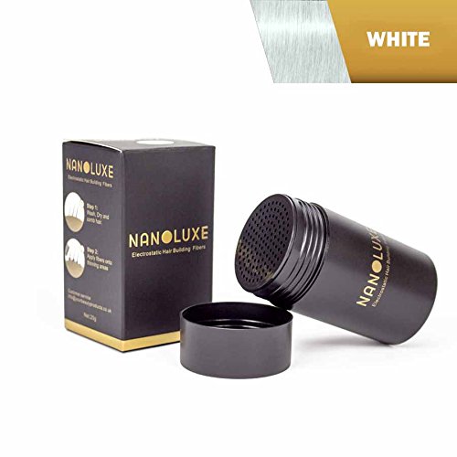 Fibras capilares color blanco Nanoluxe, 25 g