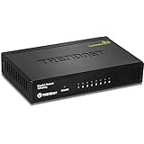 TRENDnet 8-Port Unmanaged Gigabit GREENnet Desktop Metall Switch, TEG-S82g