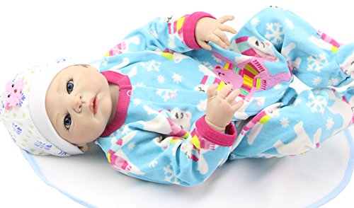 Full Body Vinyl Reborn Babies Dolls 58CM Inch Realistic New Born Boy Baby Toy Lifelike Birthday Xmas Gift