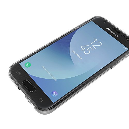 Funda Samsung Galaxy J3 2017  AICEK Transparente Silicona 360 Grados Full Body Fundas Para Samsung J3 2017 Carcasa Silicona Funda Case  5 0 Pulgadas SM-J330F 